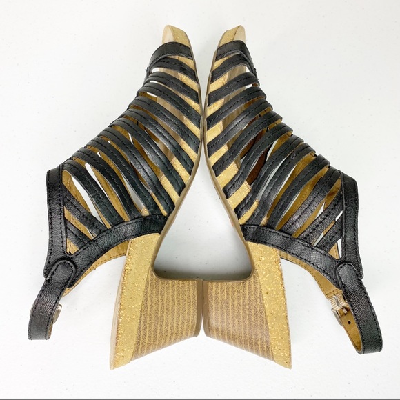 Josef Seibel Sunny 01 Strappy Leather Sandal Black Size 9/9.5 - Picture 7 of 13